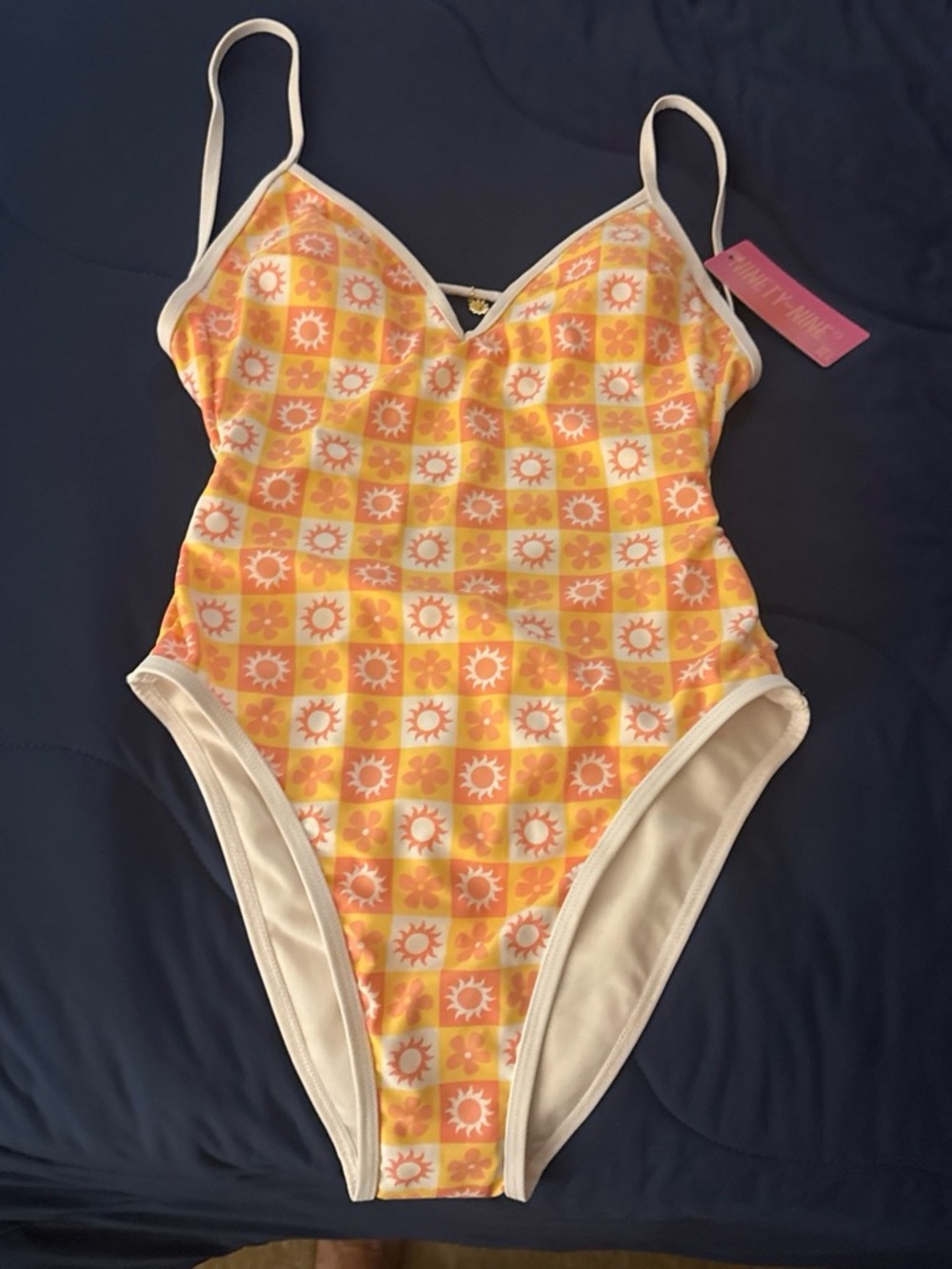 Sundance Yellow Orange Sun-Print One-Piece Swimsuit